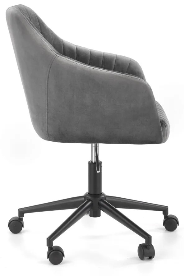 Scaun de birou Fresco velvet gri H91 cm