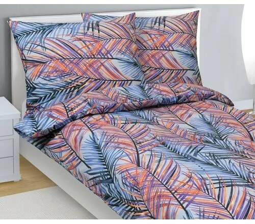Bellatex Lenjerie de pat din bumbac Kapradíalbastru, 140 x 200 cm, 70 x 90 cm