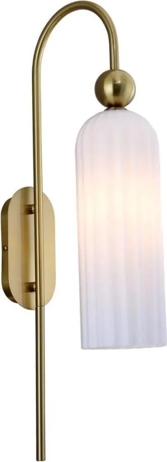 Lampă de perete PIEGA 1xE14/40W/230V alamă/albă