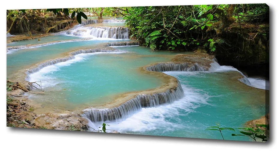 Tablou pe pânză canvas Cascada din pădure