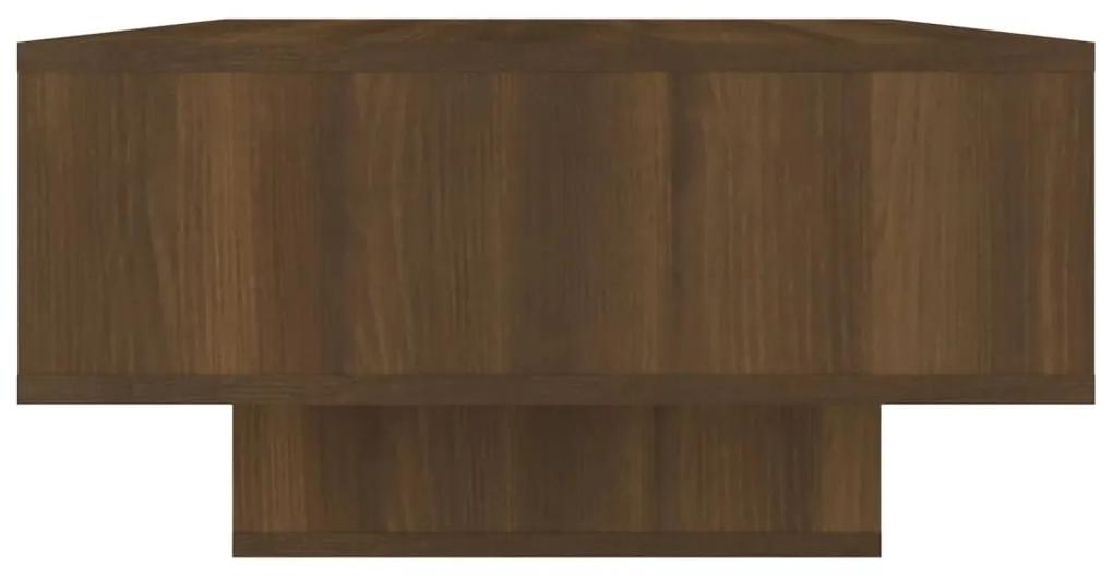 Masuta de cafea, stejar maro, 105x55x32 cm, lemn prelucrat 1, Stejar brun
