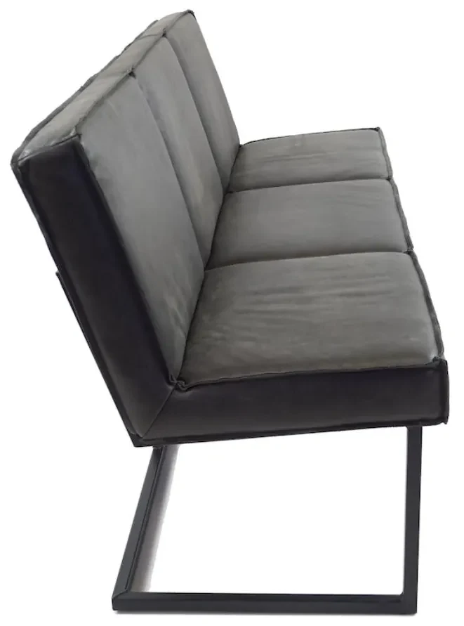 Banca dining din piele de bivol ✔ model FLEET SHANGHAI | Dimensiuni: 220x60x87x52 cm