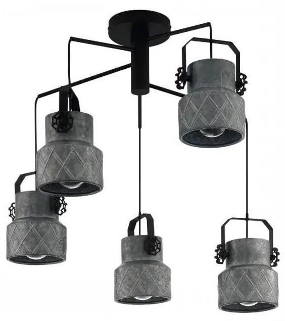Eglo 39856 - Lustră aplicată HILCOTT 5xE27/40W/230V