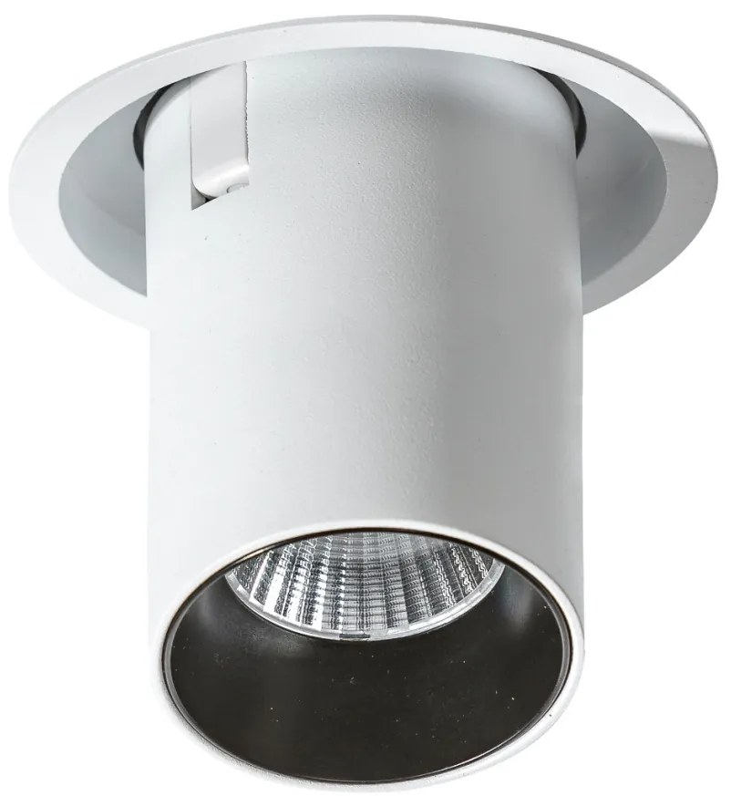 Spot LED dimabil incastrabil, directionabil pentru tavan/plafon LUNA negru