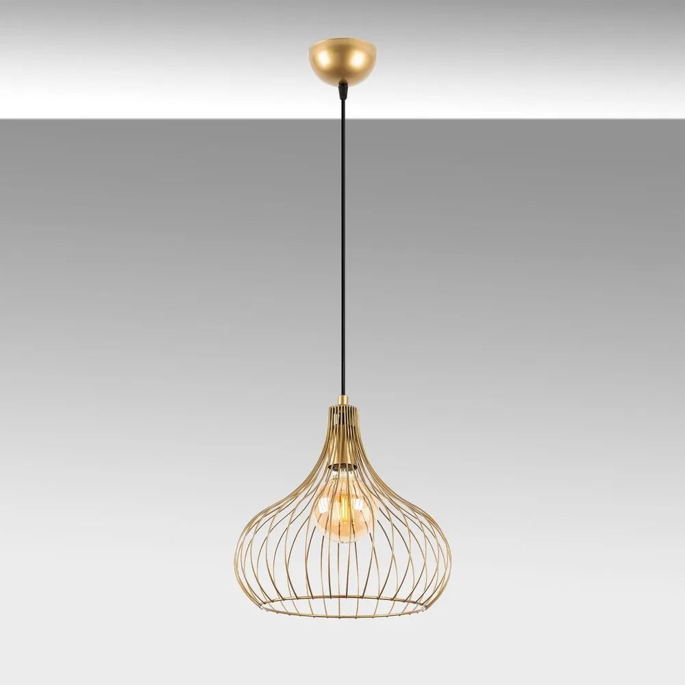 Lustră cu abajur din metal ø 22 cm Teldemia – Opviq lights