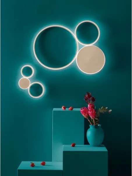 Ondaluce - Aplica de perete LED POIS, 20W, 230V, aurie