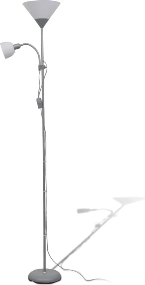 vidaXL Lampă de podea, Gri