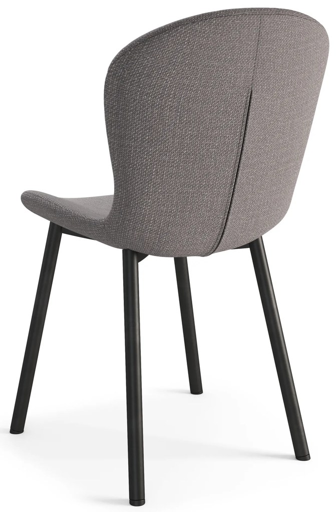 MAZZONI EXPORT FIORA Gri deschis Taupe (material Basel 34) - SCAUN MODERN TAPIȚAT PENTRU SALON/SUFRAGERIE LOFT