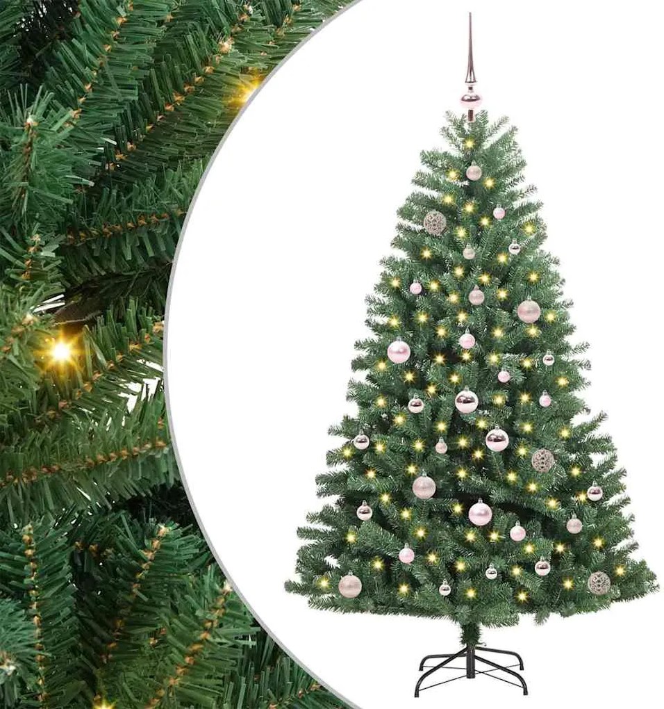 vidaXL Brad de Crăciun artificial cu ramuri articulare Verde 150 cm