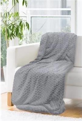 Pătură groasă și moale gri închis 150 x 200 cm Lăţime: 150 cm | Lungime: 200 cm