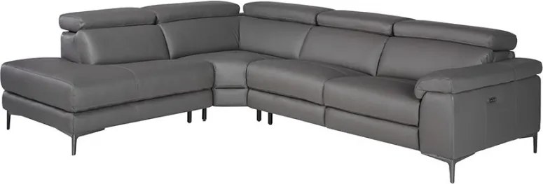 Coltar stanga design italian LUX tapitat cu piele naturala Alfredo