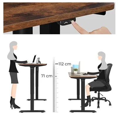 Cadru Metalic Pentru Masa De Birou, Negru, 147 Cm