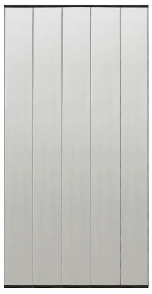 vidaXL Paravan antiinsecte cu perdea plasă neagră 100x220 cm poliester