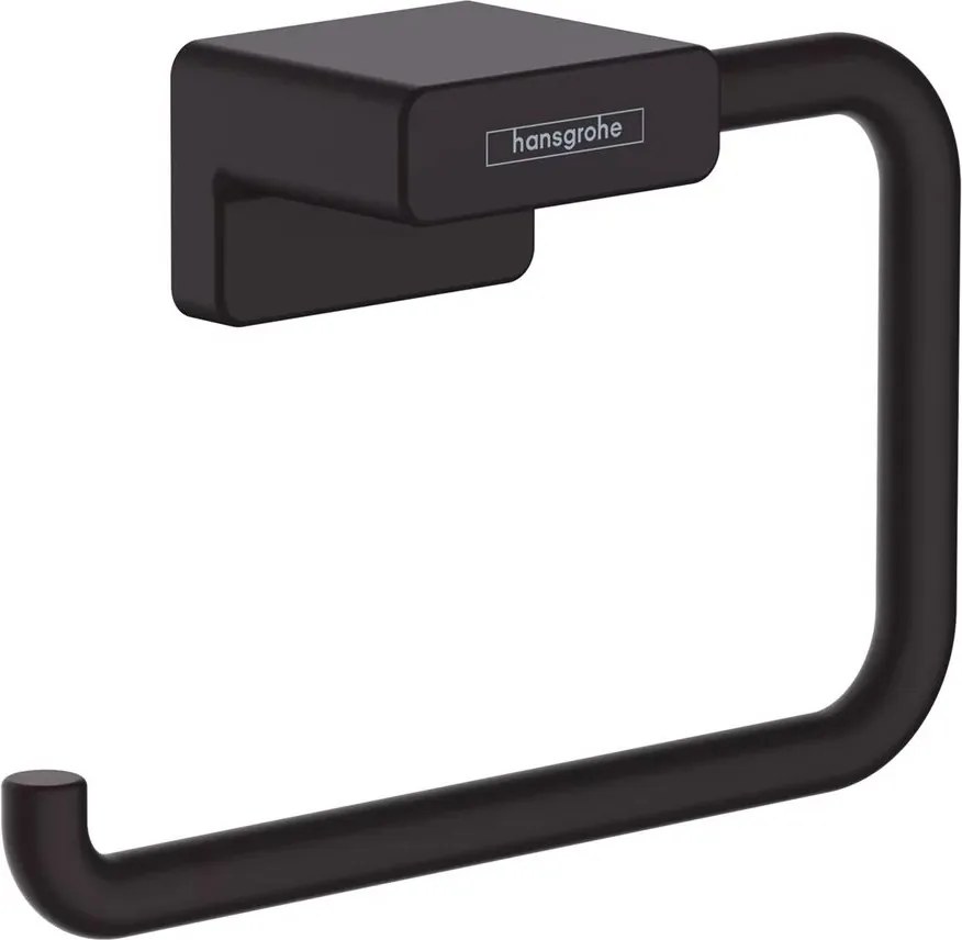 Suport hartie igienica Hansgrohe AddStoris negru mat