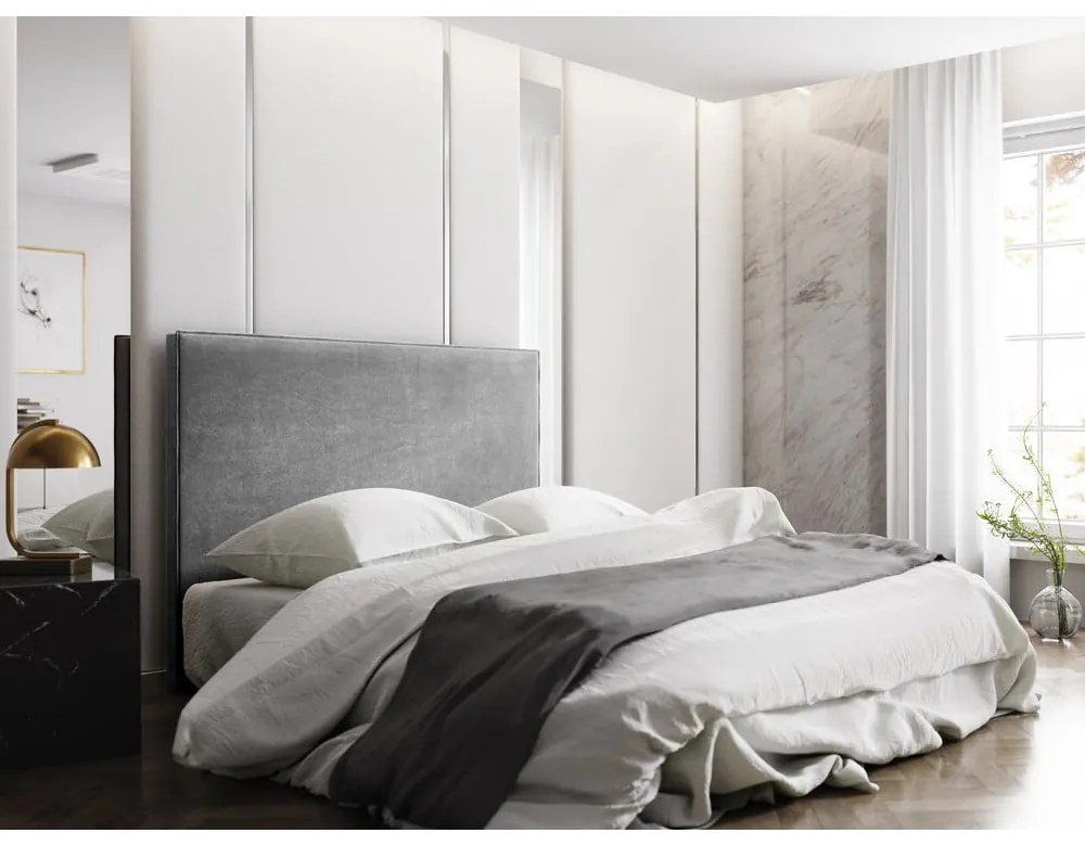 Tăblie de pat gri 180x120 cm Natalia – Milo Casa