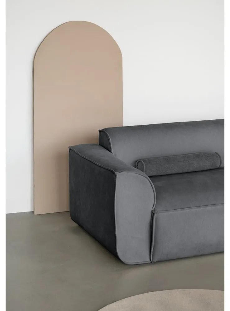 Șezlong modular gri (cu colț pe partea stângă ) Flex Felix – Miuform