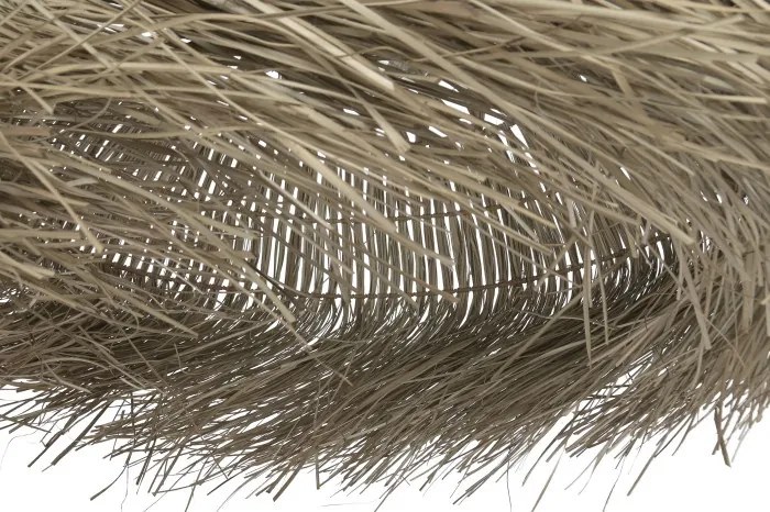 Lustră suspendată din fibre naturale cu franjuri, 75x45x95 cm, „Sorrento"