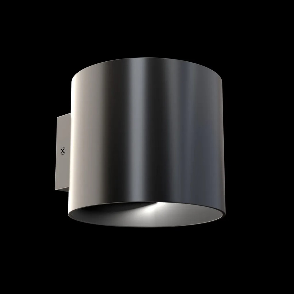 Aplica de perete design tehnic Rond negru MYC066WL-01B
