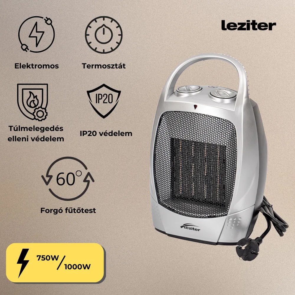 Încălzitor electric ceramic rotativ Loa 750W/1500W