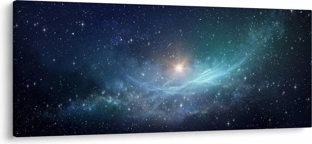 Tablou - Stele și nebuloase (120x50 cm)
