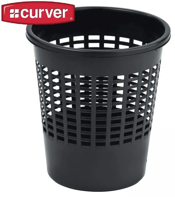 Coș de hârtie 11 l - CURVER negru