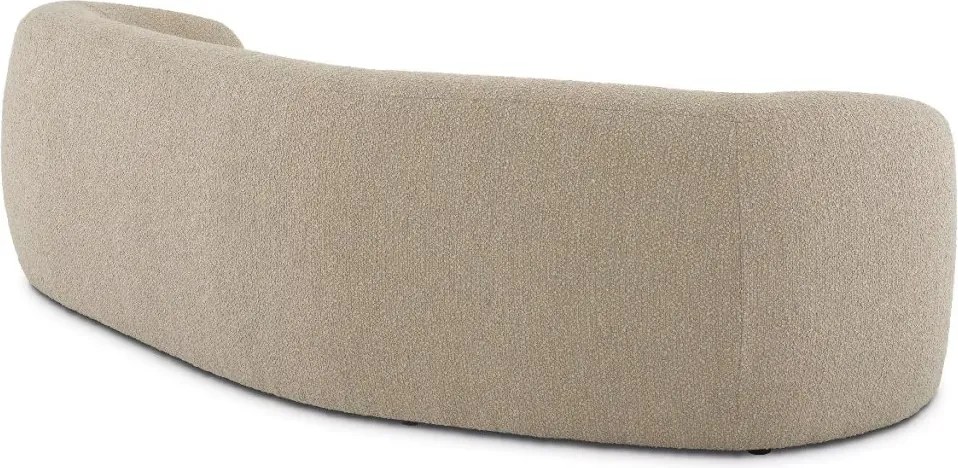 Canapea curbata design LUX Blaine, boucle sand