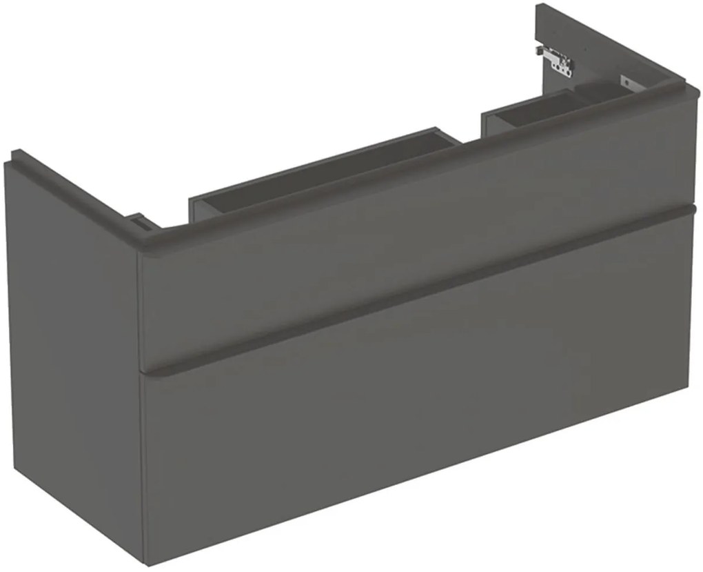Geberit Smyle Square dulap 118.4x47x61.7 cm sub chiuveta pe perete negru 500.356.JK.1