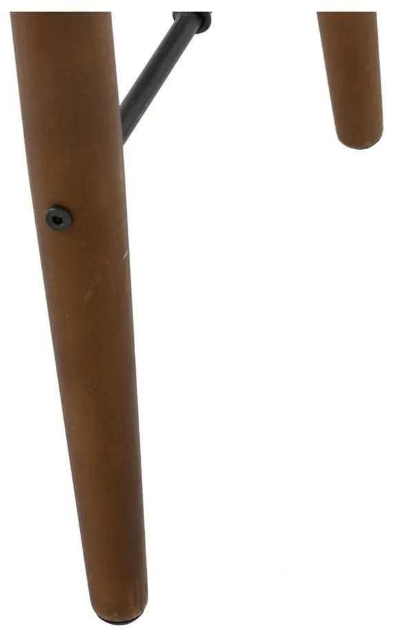 Masă consolă neagră din metal 38x120 cm Oslo – Ixia