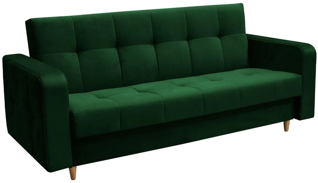 Canapea extensibilă Solvetana (Verde) (cu sp. depozitare). Promo -17%. 1105628