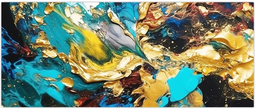 Tablou - Pictură în ulei texturată (120x50 cm)