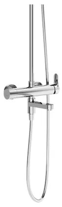 Ravak X07P642 - Set de duș cu baterie, crom lucios
