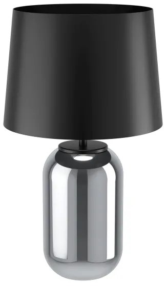 Lampă de masă Eglo 390063 CUITE 1xE27/40W/230V negru/fumuriu