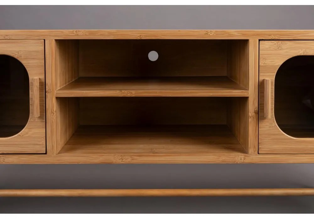 Comodă TV în culoare naturală din bambus 150x55x40 cm Caroun – Dutchbone