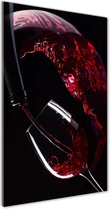 Tablou sticlă acrilică Vin rosu