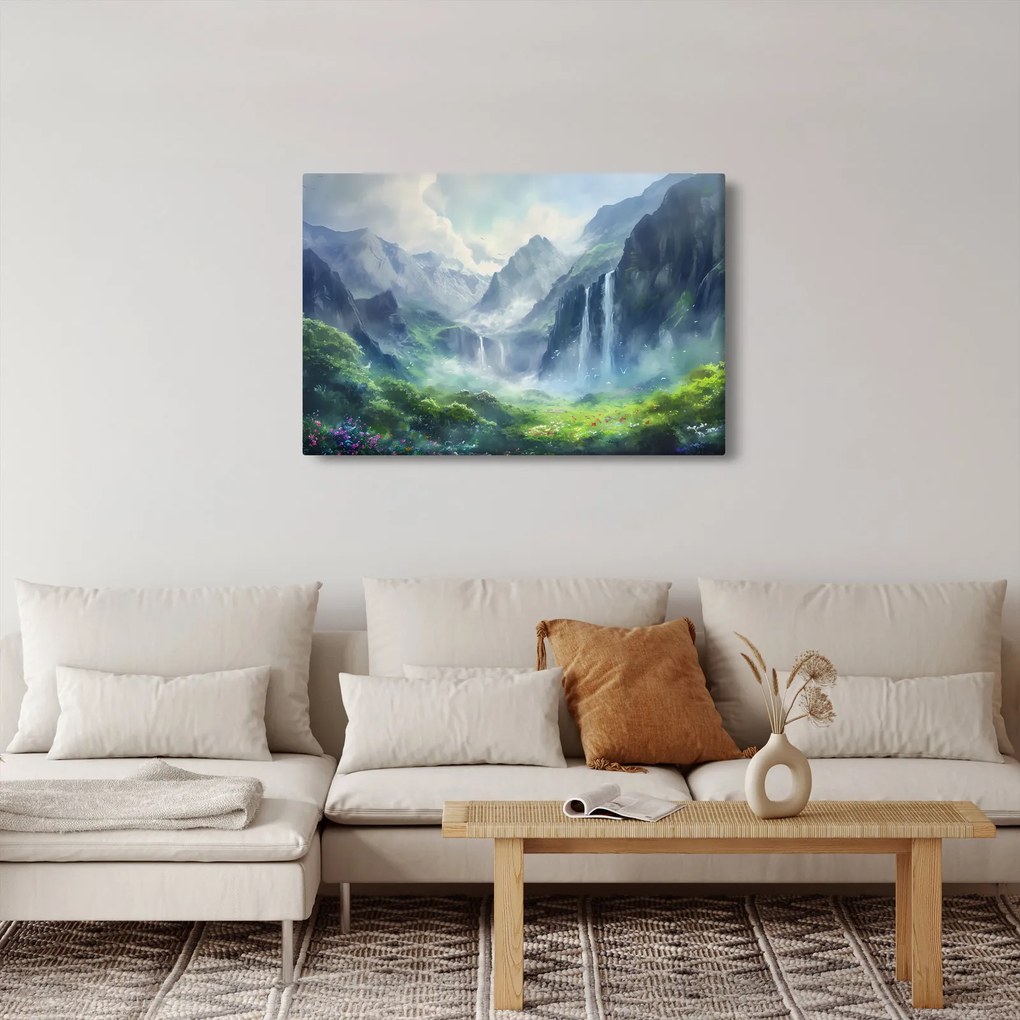Tablou - Valea cascadelor (90x60 cm)