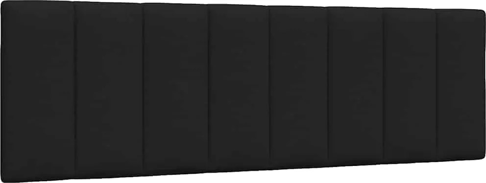 vidaXL Pernă pentru tăblie de pat, Hanko, negru, 160 cm, material textil
