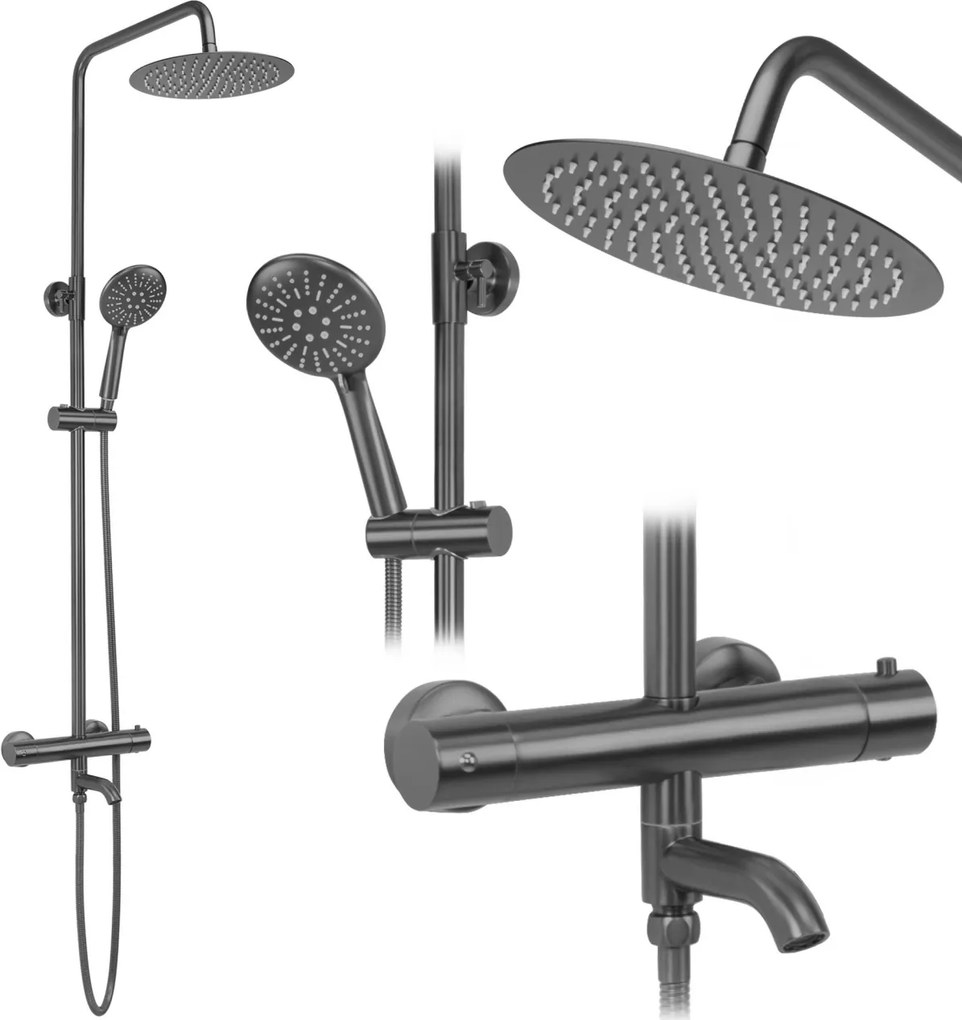 Coloana de dus cu termostat Lungo Titan