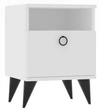 Noptieră BARLO 50x40 cm albă