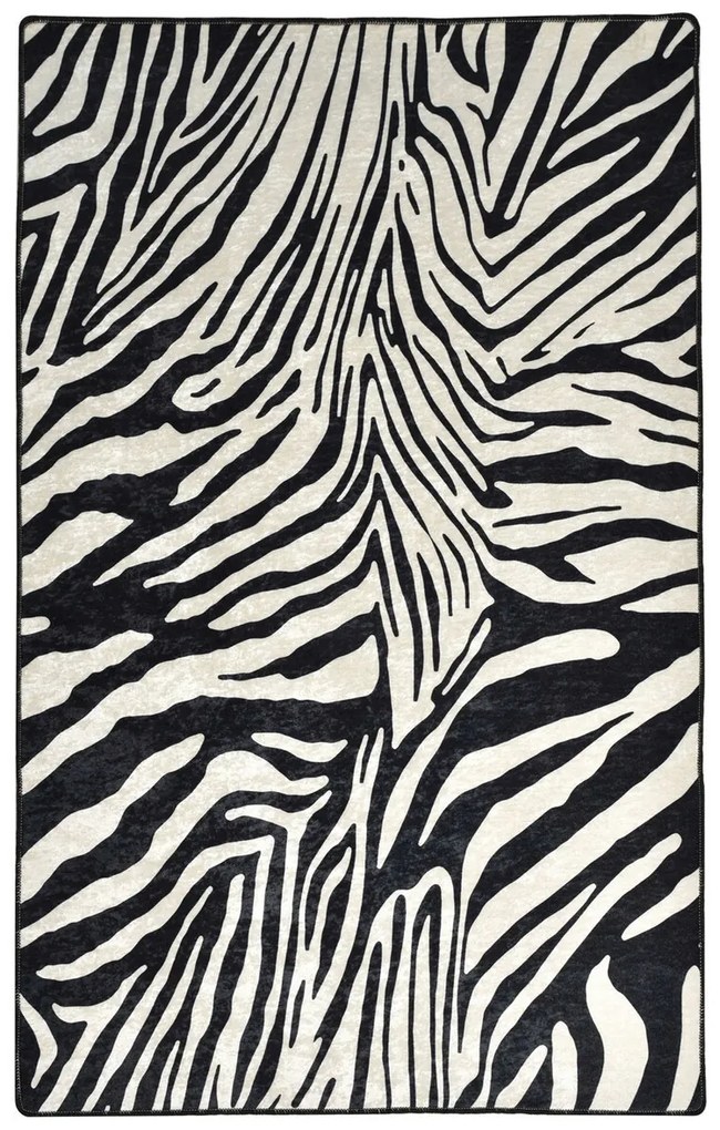 Covor, Zebra , 50% catifea/50% poliester, Multicolor