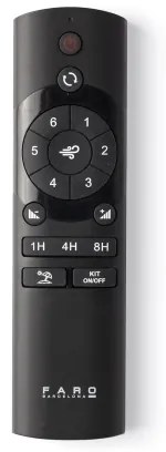 Ventilator de tavan FARO 33822WT MINI PUNT S negru d. 90 cm WT + remote control