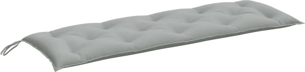 vidaXL Pernă bancă de grădină, melanj gri deschis, 150x50x7 cm, textil