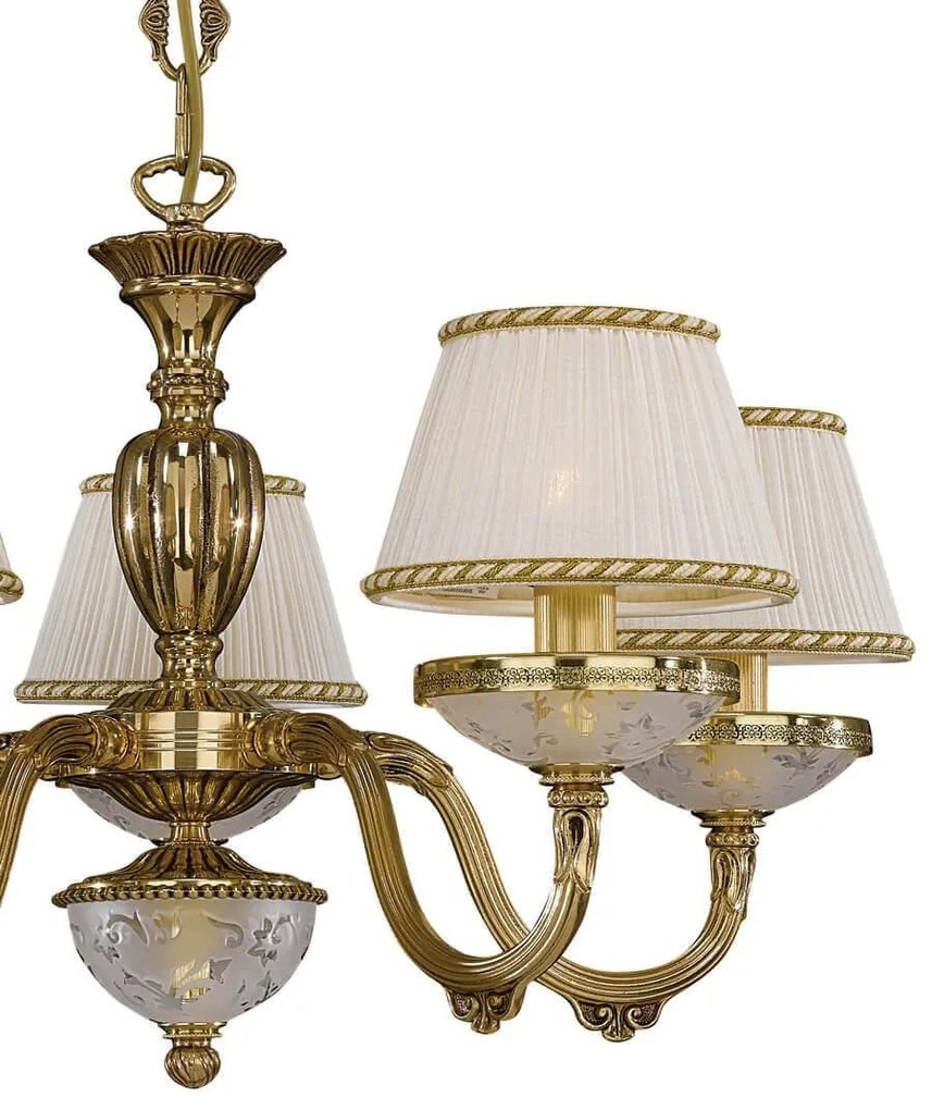 Candelabru din alama 5 brate design italian 6502