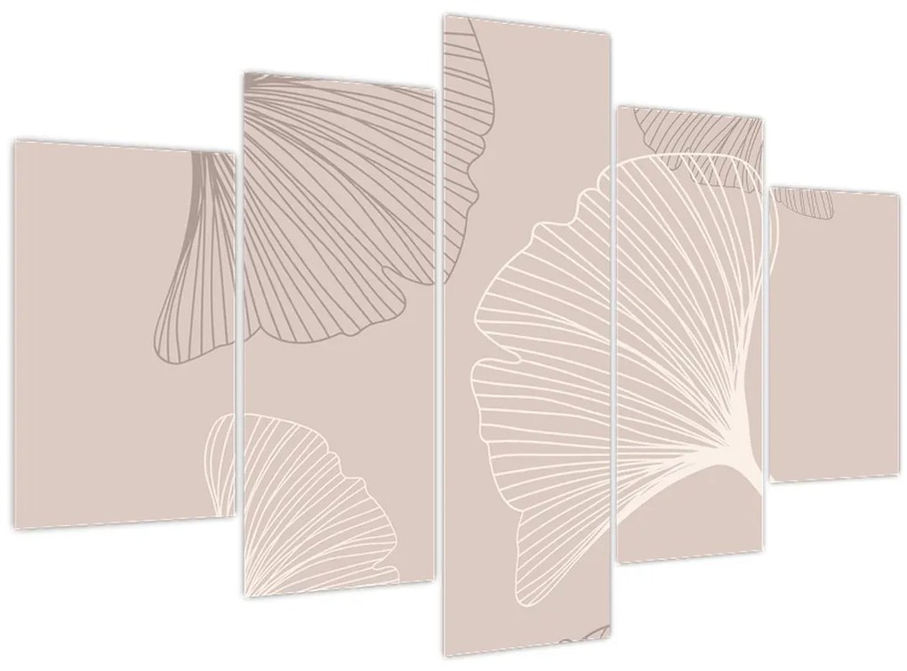 Tablou - Frunze bej N⁰6 (150x105 cm)