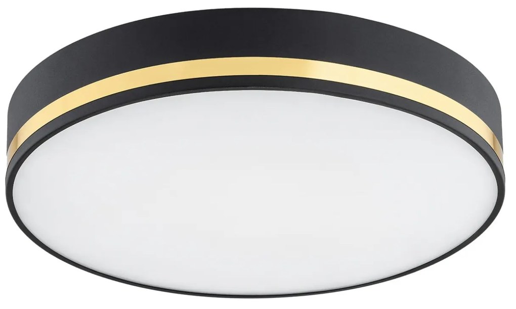 Plafoniera design modern AMORE negru, diametru 25cm