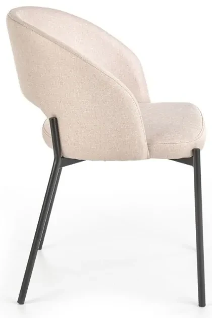 Scaun de bucaterie Alanna, bej/negru