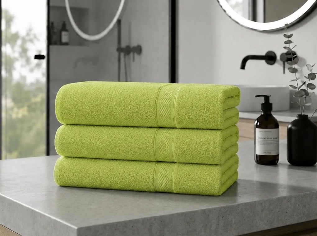 Prosop CLARYSSE ELEGANCE 70x140 cm verde, 100% bumbac