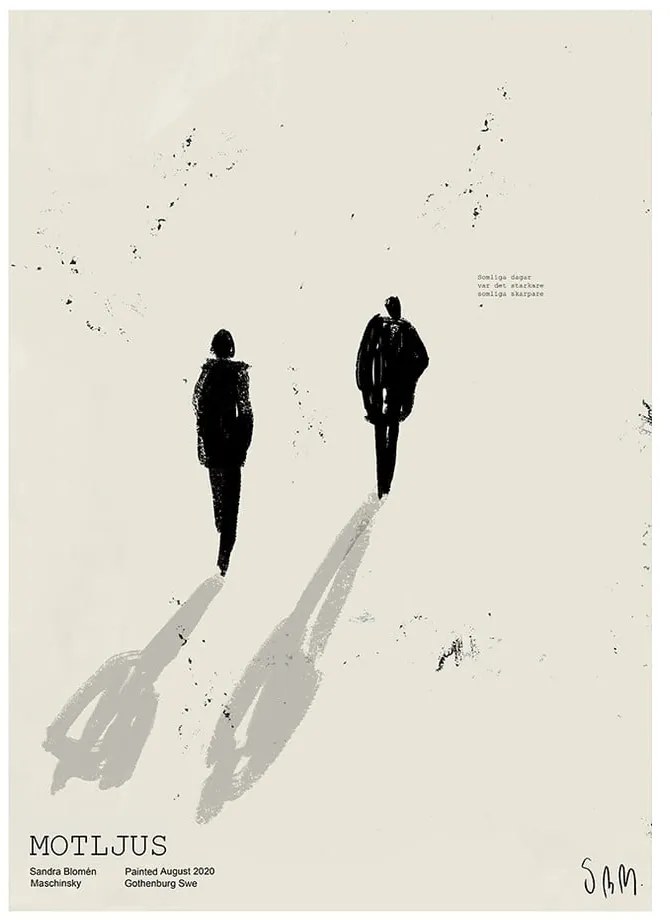 Poster 50x70 cm Motljus – Sandra Blomén Maschinsky – The Poster Club