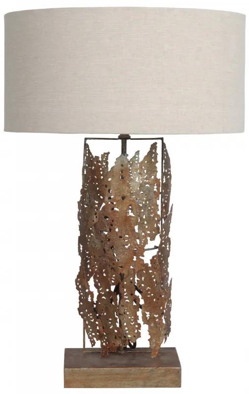 Lampa decorativa din fier/aluminiu/bumbac Impression Small aurie, un bec