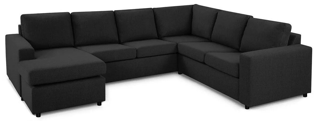 Colțar Scandinavian Choice C123Antracit, 284x223x79cm, 145 kg, Picioare: Lemn