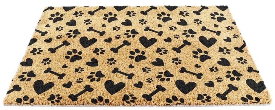 Covoraș de intrare din fibre de nucă de cocos 40x60 cm Paws and Bones – Artsy Doormats